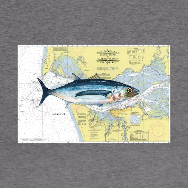 Albacore Chart by Dave Bartholet Wildlife Art